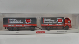 Wiking 1:87 H0 vrachtwagen MAN Spedition Gustav Mäuler ovp 0473 01