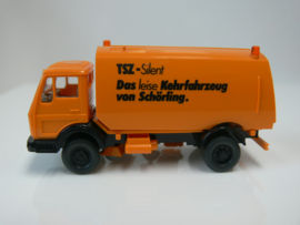 Wiking 1:87 werkverkeer Mercedes  TSZ Silent veegwagen Kehrfahrzeug Schörling