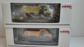 Märklin H0 Schwerlastwagen Set, Zware last  set Das Werk DB ovp 48692