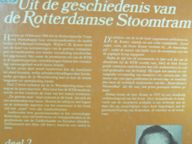 Boek  Uit de geschiedenis van de Rotterdamse Stoomtram Deel 2 isbn 90 6455 038 7