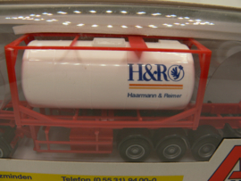 AWM 1:87 H0 Vrachtwagen MAN container / silo transport H&R Haarmann & Reimer Kreykenbohm Holzminden ovp 50943.1
