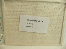 Tekenburo Artie H0 gietmal voor muur siliconen / rubber
