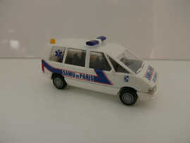 Busch 1:87 Renault Espace Ambulance SAMU de Paris Frankrijk ovp 45528
