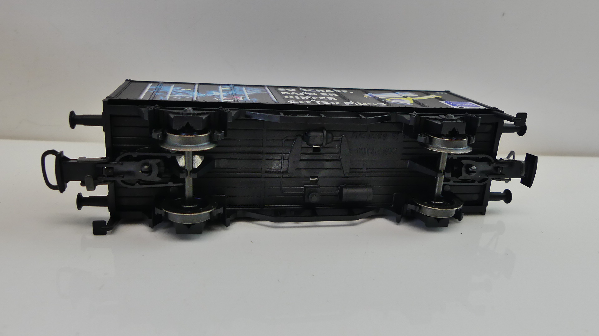 Märklin H0 goederenwagon Containerwagon wilkinson so scharf dass er hinter gitter muss ovp 94093