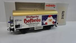 Märklin H0  goederenwagon Koelwagon  Stuttgarter Hofbräu Weihnachts-bier DB ovp 31670