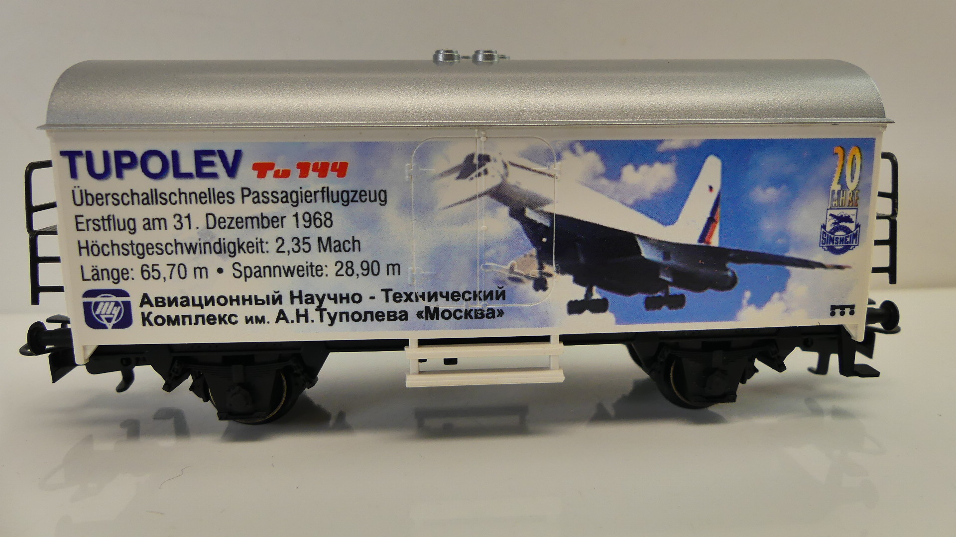 Märklin H0 goederenwagon  koelwagon Tupolev Tu 144 ovp 4415