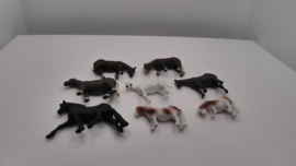 Setje diverse paarden H0 1:87