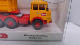 Wiking 1:87 H0 werkverkeer Krupp 806 Bölling hinterkipper kiepwagen OVP 067704