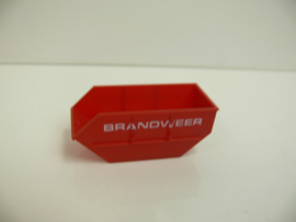 Herpa? H0 1:87 Container /  afvalbak opdruk Brandweer