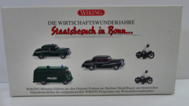 Wiking 1:87 H0 speciale set Staatsbesuch in Bonn, die Wirtschaftswunderjahre  ovp 5 delig