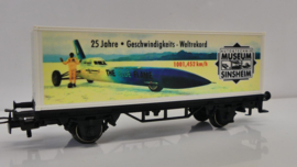 Marklin H0 containerwagen The blue Flame Museum Sinsheim weltrekord ovp 4481