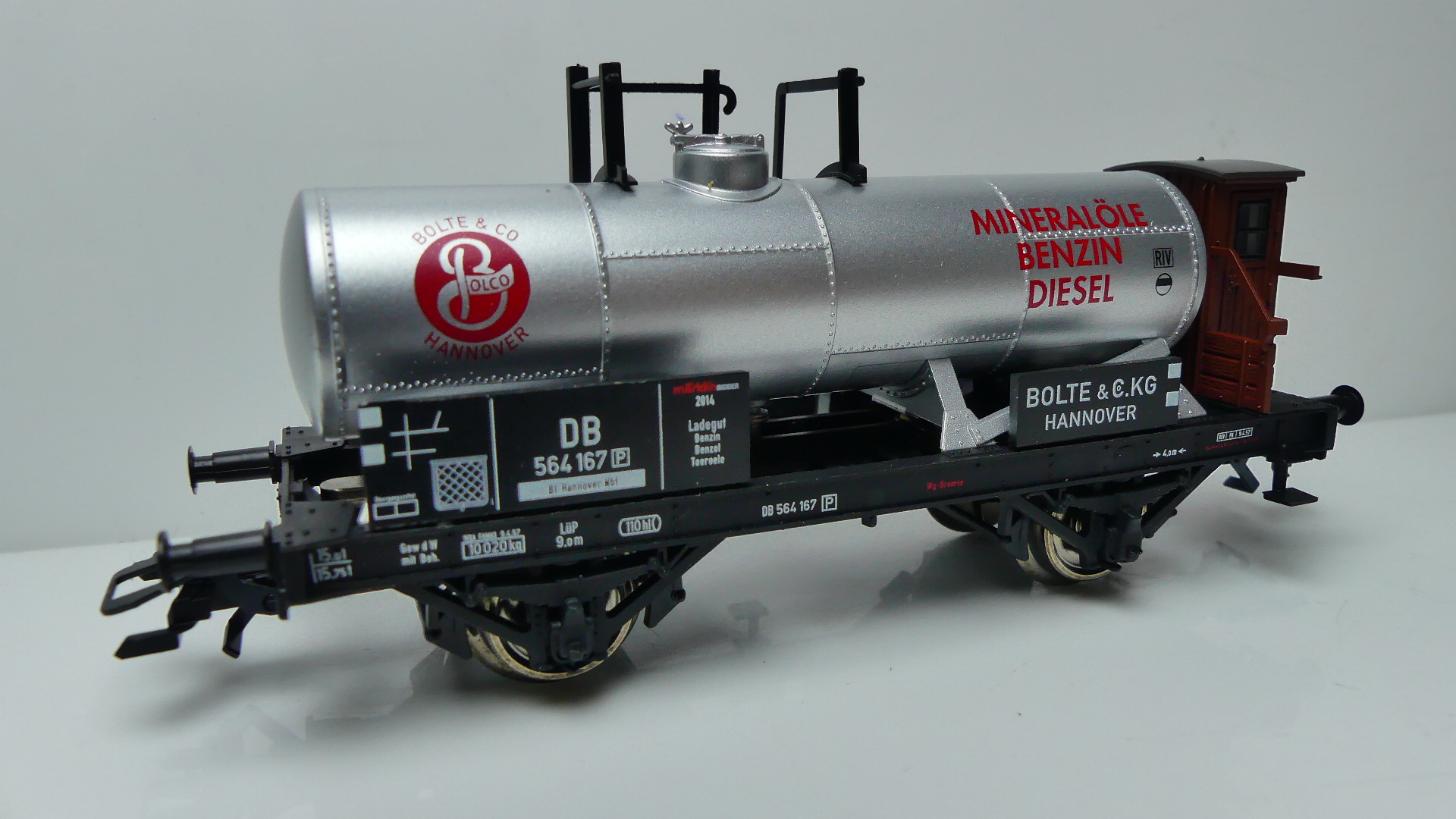 Märklin H0 Goederenwagon ketelwagen Märklin DB Firma Bolte & Co. KG Jahreswagen 2014 ovp 48164