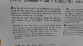 Faller  H0 1:87  Actie set Ballonvaart,  2x luchtballon ovp 190161