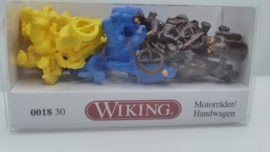 Wiking 1:87 H0 Motorrijders/Handkarbestuurders ovp 0018 30