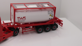 AWM 1:87 H0 vrachtwagen Volvo Tank container transport TWS Rent -A-Tainer  ovp