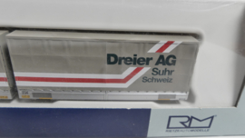 Rietze 1:87 H0  Afzet containers - wisselbak containers Dreier ovp 89038.01