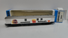Märklin H0  goederenwagon reclame / tentoonstelling wagon McDonald's  ovp 84121