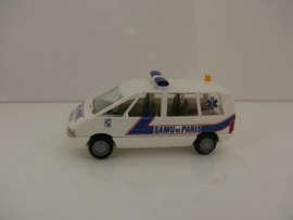 Busch 1:87 Renault Espace Ambulance SAMU de Paris Frankrijk ovp 45528