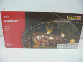 Faller bouwdoos HO tuinfeest Gartenparty ovp 130478