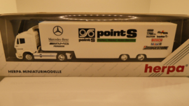 Herpa 1:87 H0 vrachtwagen Motorsport Mercedes Benz  DTM Persson Point  ovp 036825