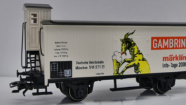 Marklin H0 goederenwagon Info Tage 2008 Bierwagen Gambrinus DRG ovp  94314