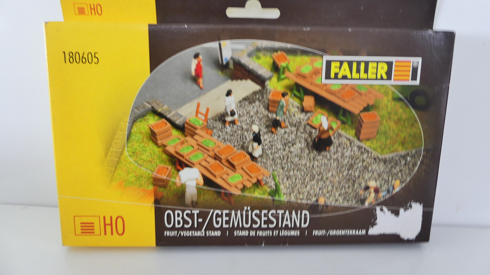Faller 1:87 H0 bouwdoos Groente en Fruit kramen OVP 180605