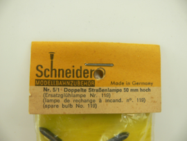 Schneider verlichting  H0 1:87 dubbele lantaarnpaal ovp nr 5/1