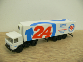 Herpa  vrachtwagen  MAN GWK 24h Open Hazeldonk Bergh Misdruk!