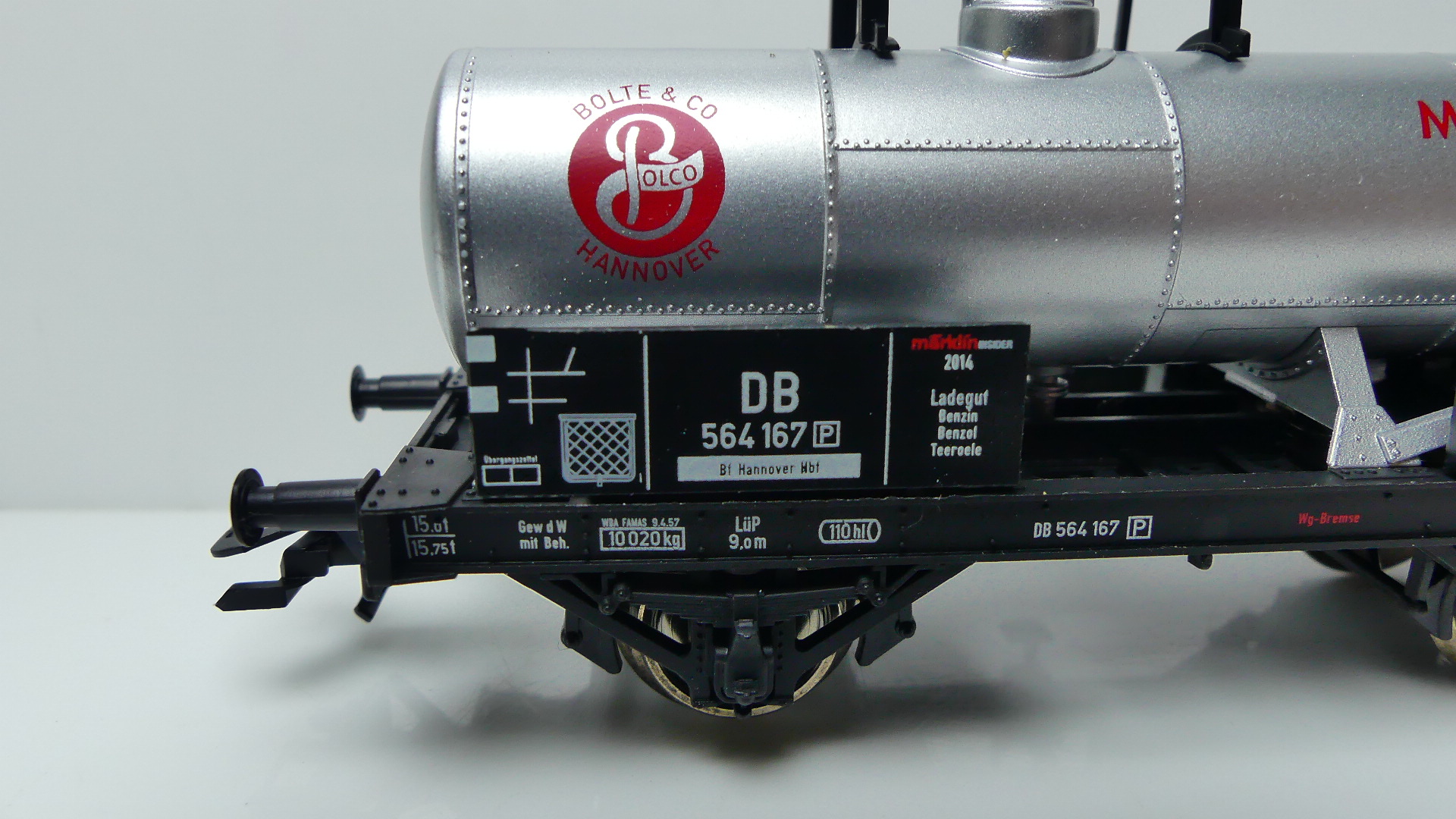 Märklin H0 Goederenwagon ketelwagen Märklin DB Firma Bolte & Co. KG Jahreswagen 2014 ovp 48164
