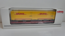 Marklin H0 Goederenwagon Containerwagen DHL DB Cargo ovp 47705