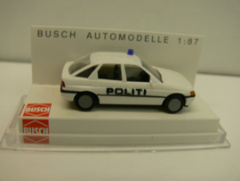 Busch 1:87 H0  Ford Escort Politi Denemarken ovp 45728