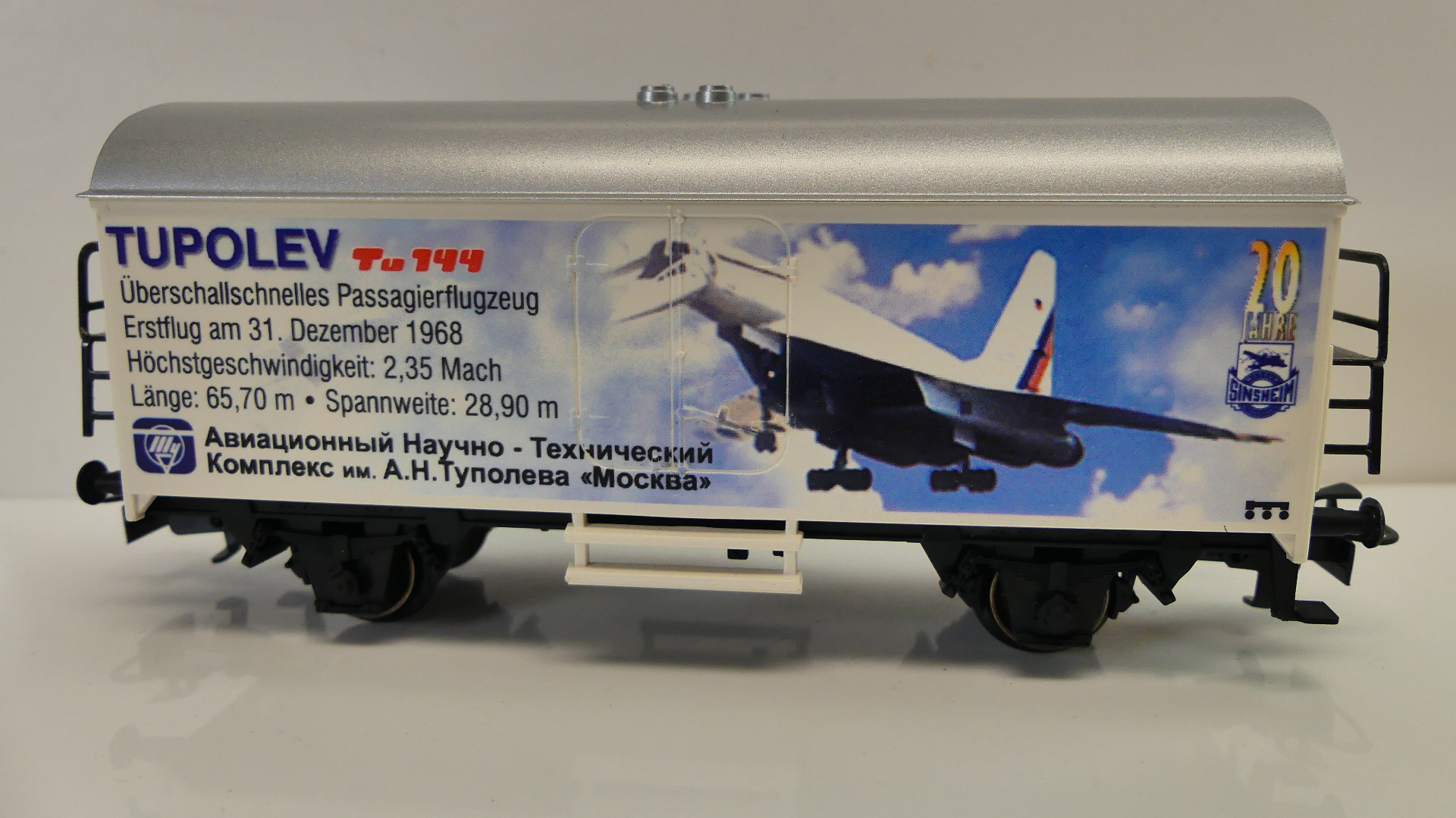 Märklin H0 goederenwagon  koelwagon Tupolev Tu 144 ovp 4415