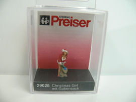 Preiser H0 Kerstvrouw met pakjeszak ovp 29028