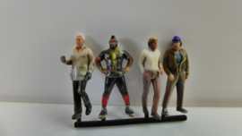 The A Team figuren, Murdock, Hannibal, BA, Face 1:87