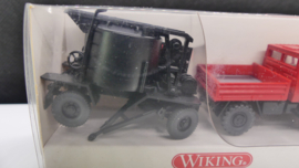 Wiking 1:87 H0 werkverkeer Unimog Mercedes teer transport OVP 405 00 24