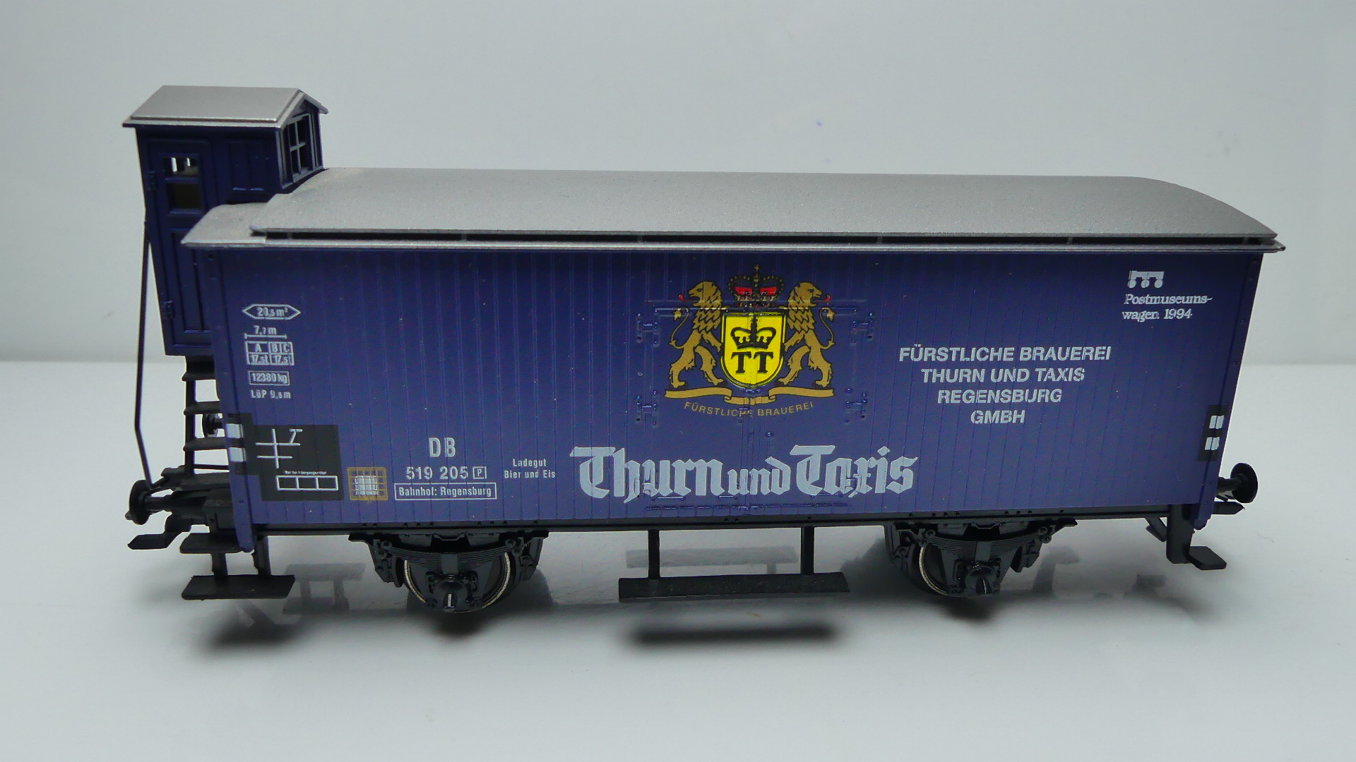 Märklin H0 Goederenwagon Postmuseumswagen 63-05 Thurn und Taxis DB ovp 84890