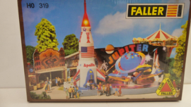 Faller 1:87 H0 bouwdoos kermis Carroussel Jupiter met motor OVP 319