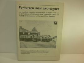Boek  NZH verdwenen maar niet vergeten nav tramfoto expositie in 1986