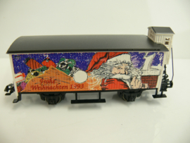 Marklin H0 gesloten goederenwagen met remmershuis DB Frohe Weihnachten 1993 ovp 31968