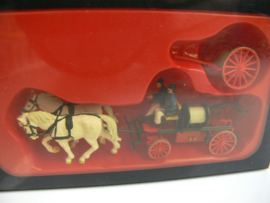 Preiser H0 figuren Brandweer met handdrukspuit rond 1900 ovp 00425
