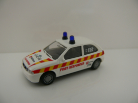 Rietze 1:87 Ford Fiesta Sanicare Malteser first responder ovp 910001