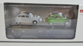 Märklin H0 Autotransportwagen set met Citroën 2CV4 ovp 46408