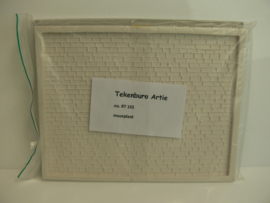 Tekenburo Artie H0 gietmal voor muur siliconen / rubber