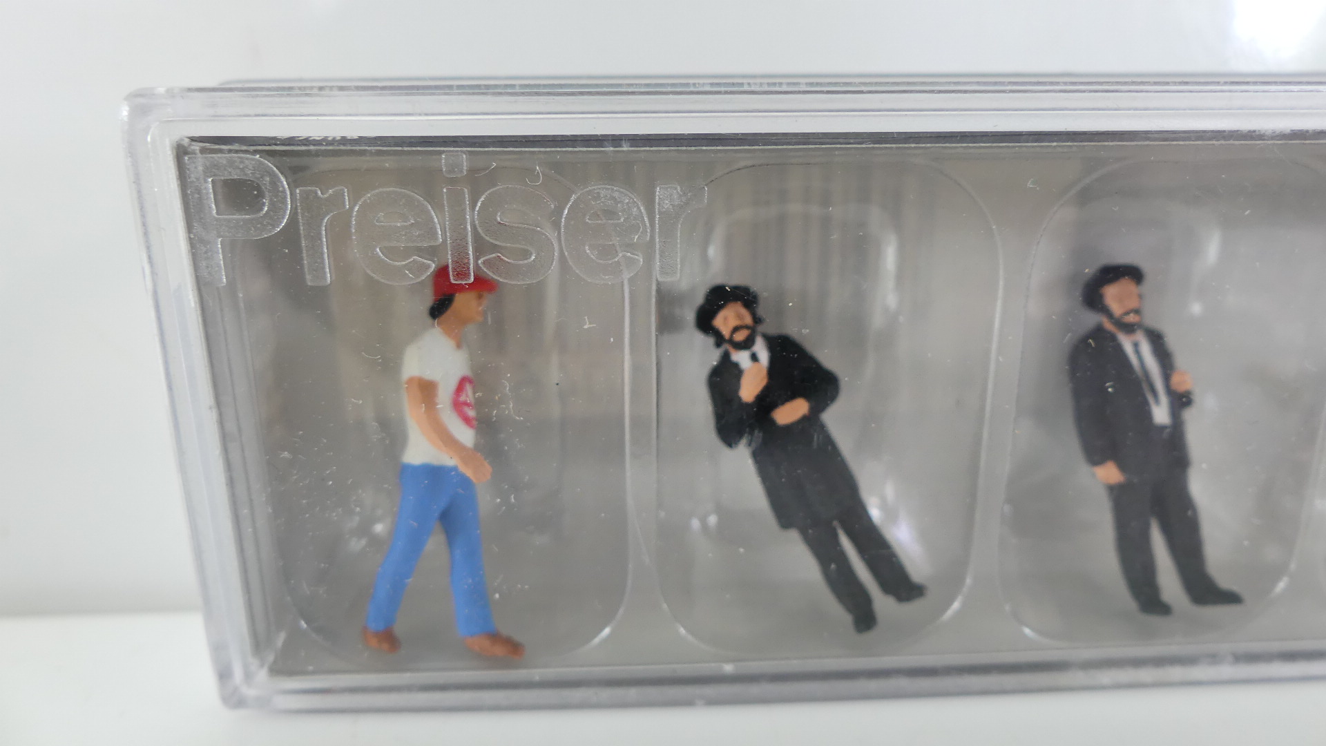 Preiser 1:87 H0  Amerikaanse straat scene / figuren ovp 10462