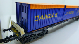 Roco H0 Goederenwagon Container wagon Danzas Lang ovp 4363