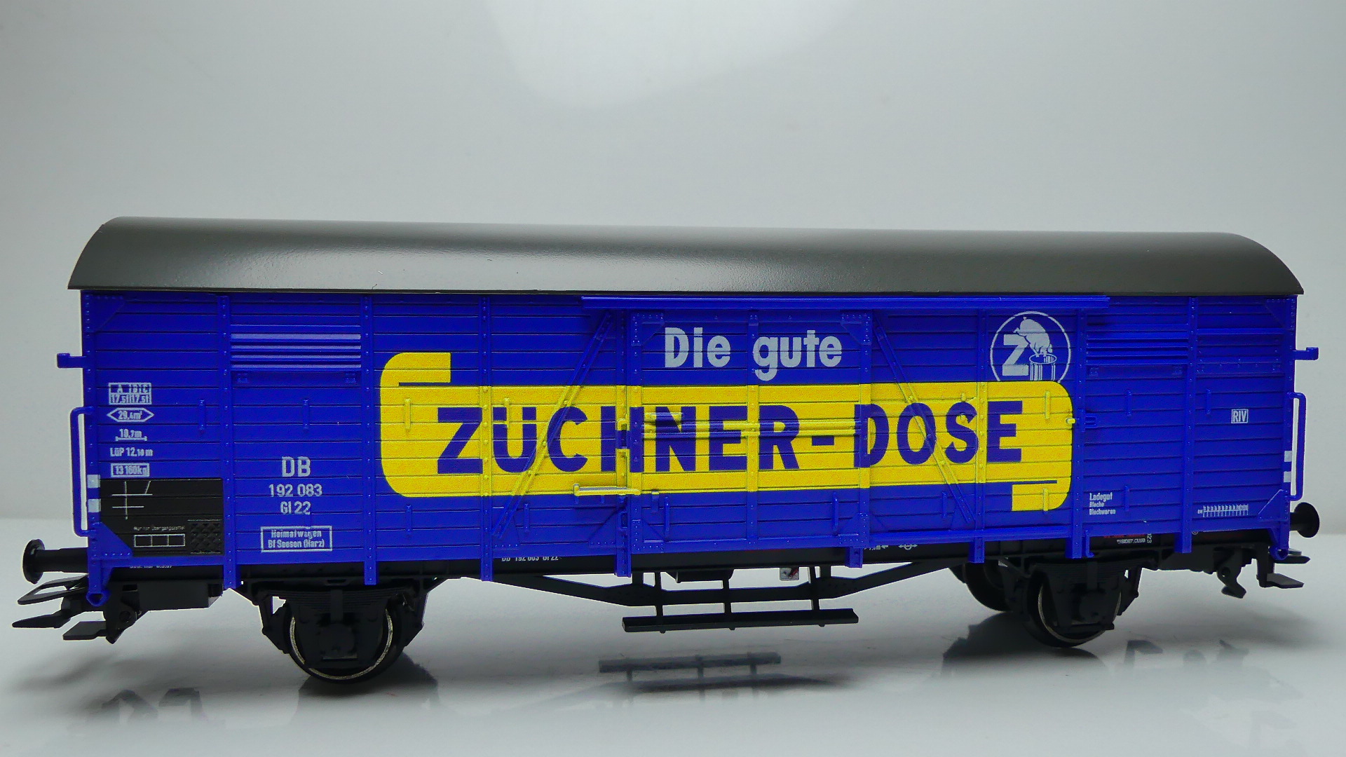 Märklin H0 Goederenwagon gesloten Märklin DB Züchner-Dose Jahreswagen 2023 ovp 48173