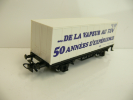 Märklin H0 goederenwagon Containerwagon SNCF Frankrijk De la Vapeur au TGV 50 Années d'expérience ( uit 4488)
