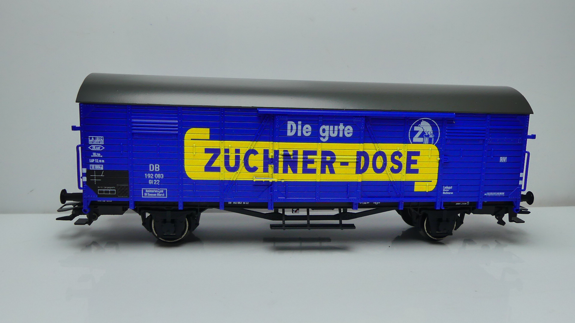 Märklin H0 Goederenwagon gesloten Märklin DB Züchner-Dose Jahreswagen 2023 ovp 48173