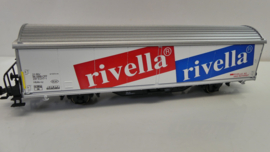 Märklin H0 goederenwagon Schuifbandwagen Hbils-vv Rivella - Grapillon SBB ovp 84735.13