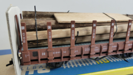 Piko H0  goederenwagon DR  Röngenwagon met Houtlading ovp 5/6416-015